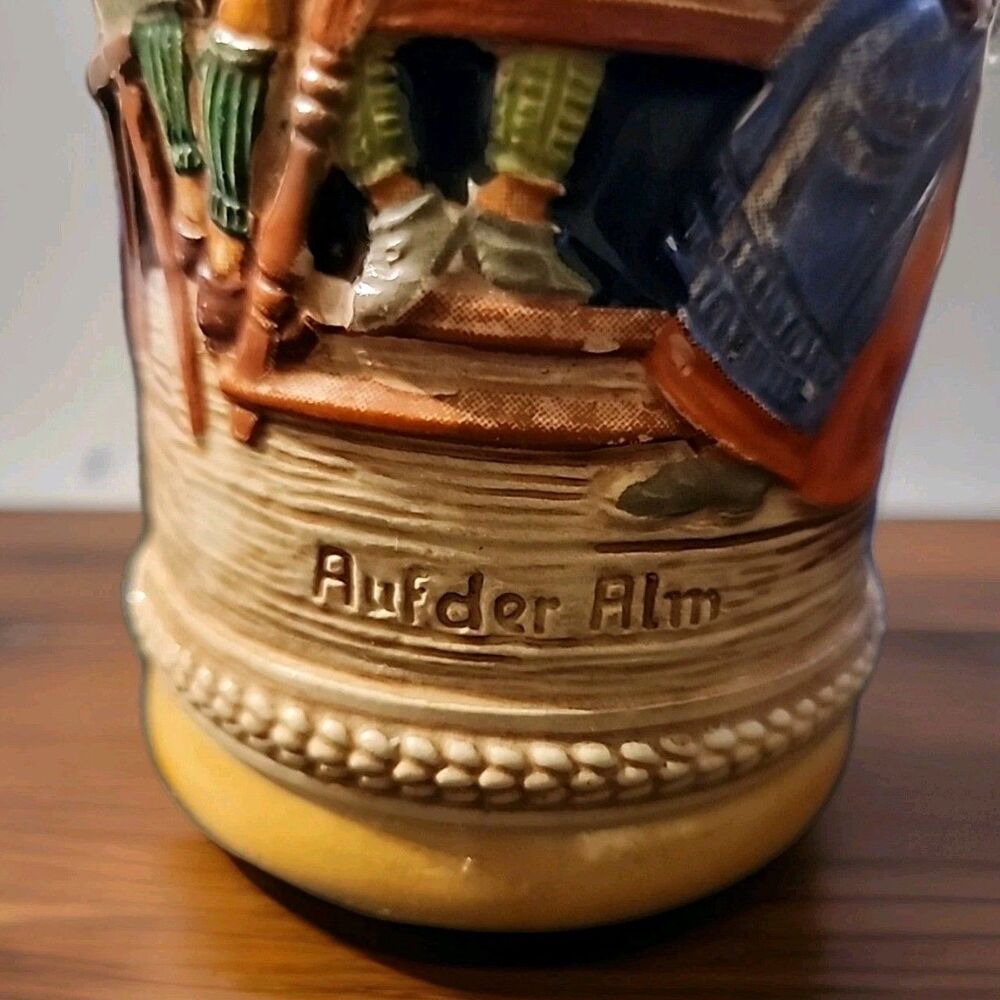 Vintage Gerz Beer Stein Made In W. Germany "Aufder Alm" - Picture 8 of 9